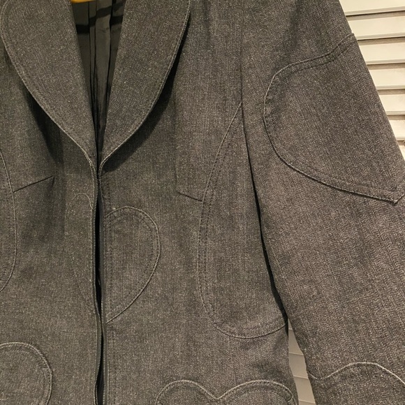 Escada Black Denim Blazer - Picture 3 of 4